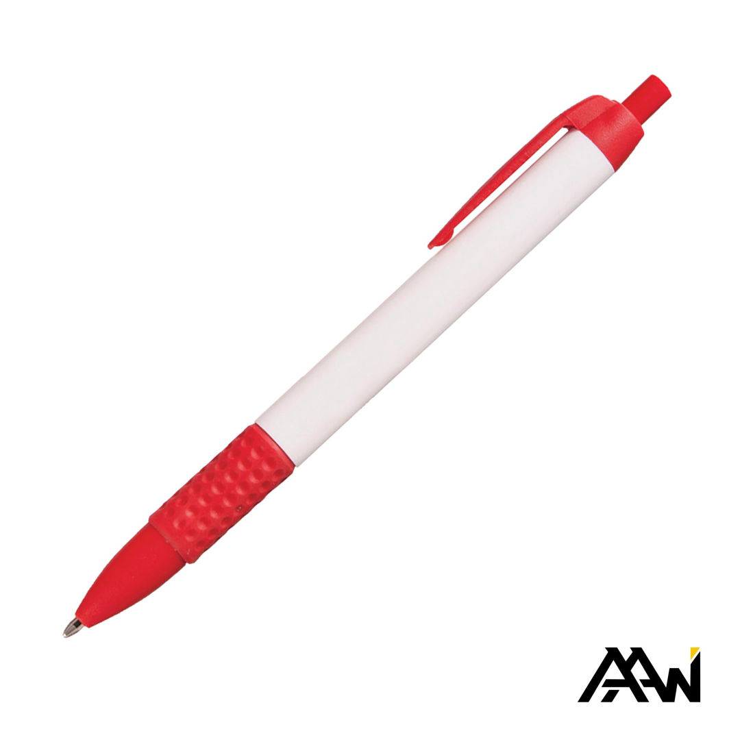 Widebody Grip Pen Glossy White Barrel - Matte 1