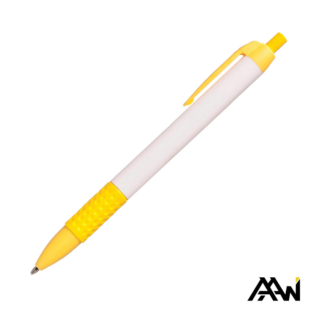 Widebody Grip Pen Glossy White Barrel - Matte 1