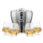 Genoa Ice Bucket & Hartsdale On-the-Rocks Set - Set of 5 Genoa Ice Bucket & Hartsdale On-the-Rocks Set - Set of 5