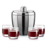 Pescara Ice Bucket & Nordic On-the-Rocks Set - Set of 5 (Blank) Pescara Ice Bucket & Nordic On-the-Rocks Set - Set of 5 (Blank)
