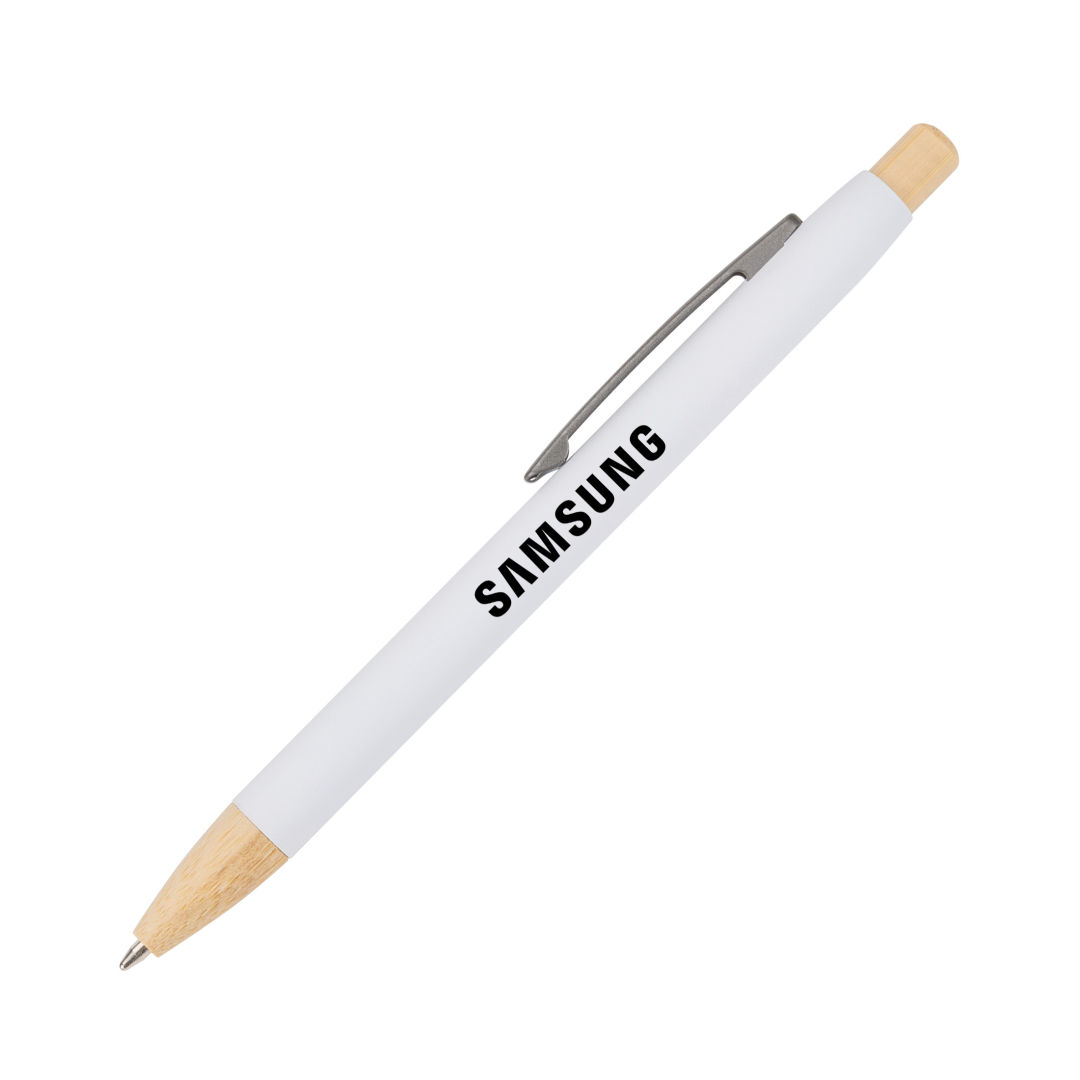 Charon Aluminum Ballpoint Pen w/Bamboo Clicker & Tip 1