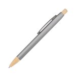Charon Aluminum Ballpoint Pen w/Bamboo Clicker & Tip - Blue (Blank) Charon Aluminum Ballpoint Pen w/Bamboo Clicker & Tip - Blue (Blank)
