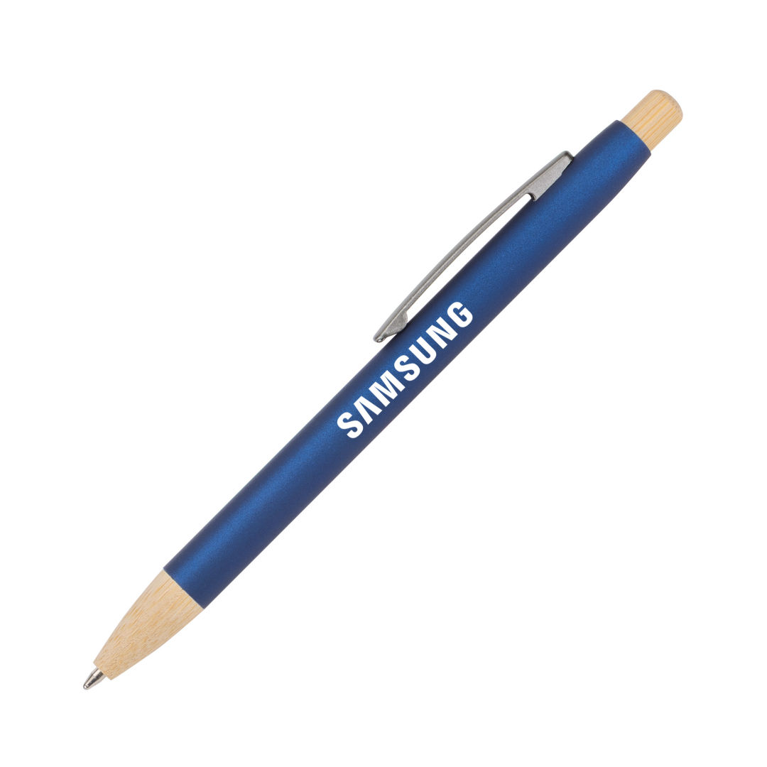 Charon Aluminum Ballpoint Pen w/Bamboo Clicker & Tip 1