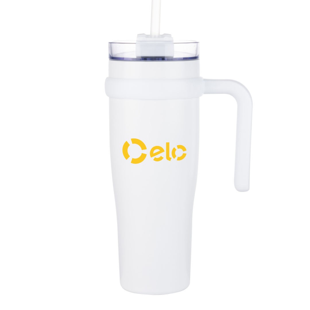 Aralia Tumbler w/Handle & Straw Lid - 30oz 1