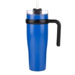Aralia Tumbler w/Handle & Straw Lid - 30oz - Blue (Blank) Aralia Tumbler w/Handle & Straw Lid - 30oz - Blue (Blank)