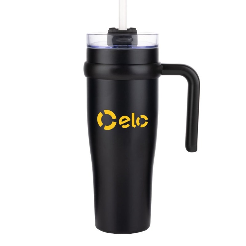 Aralia Tumbler w/Handle & Straw Lid - 30oz 1 Aralia Tumbler w/Handle & Straw Lid - 30oz 1