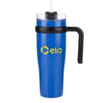 Aralia Tumbler w/Handle & Straw Lid - 30oz - Blue Aralia Tumbler w/Handle & Straw Lid - 30oz - Blue