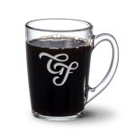 Dundas Clear Mug - 11oz - Deep Etch 1 Dundas Clear Mug - 11oz - Deep Etch 1