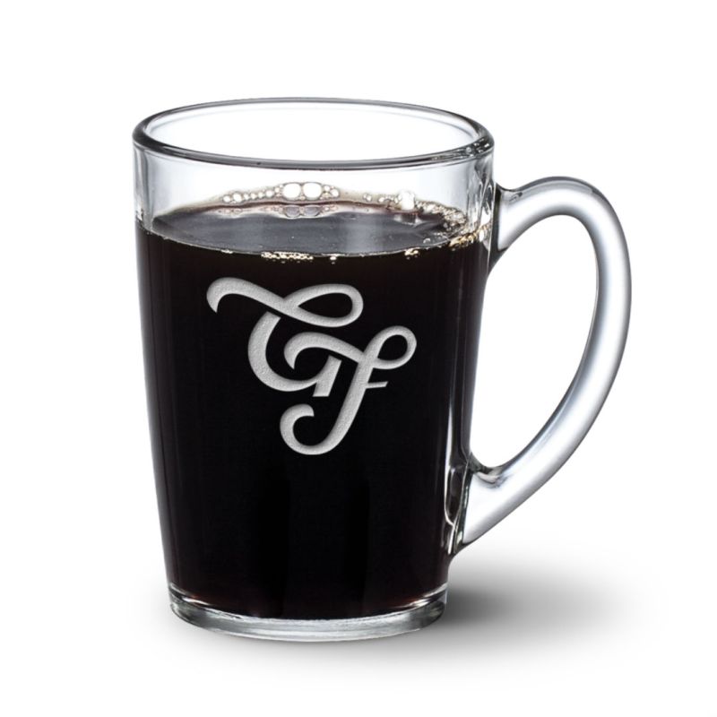 Dundas Clear Mug - 11oz - Deep Etch 1 Dundas Clear Mug - 11oz - Deep Etch 1