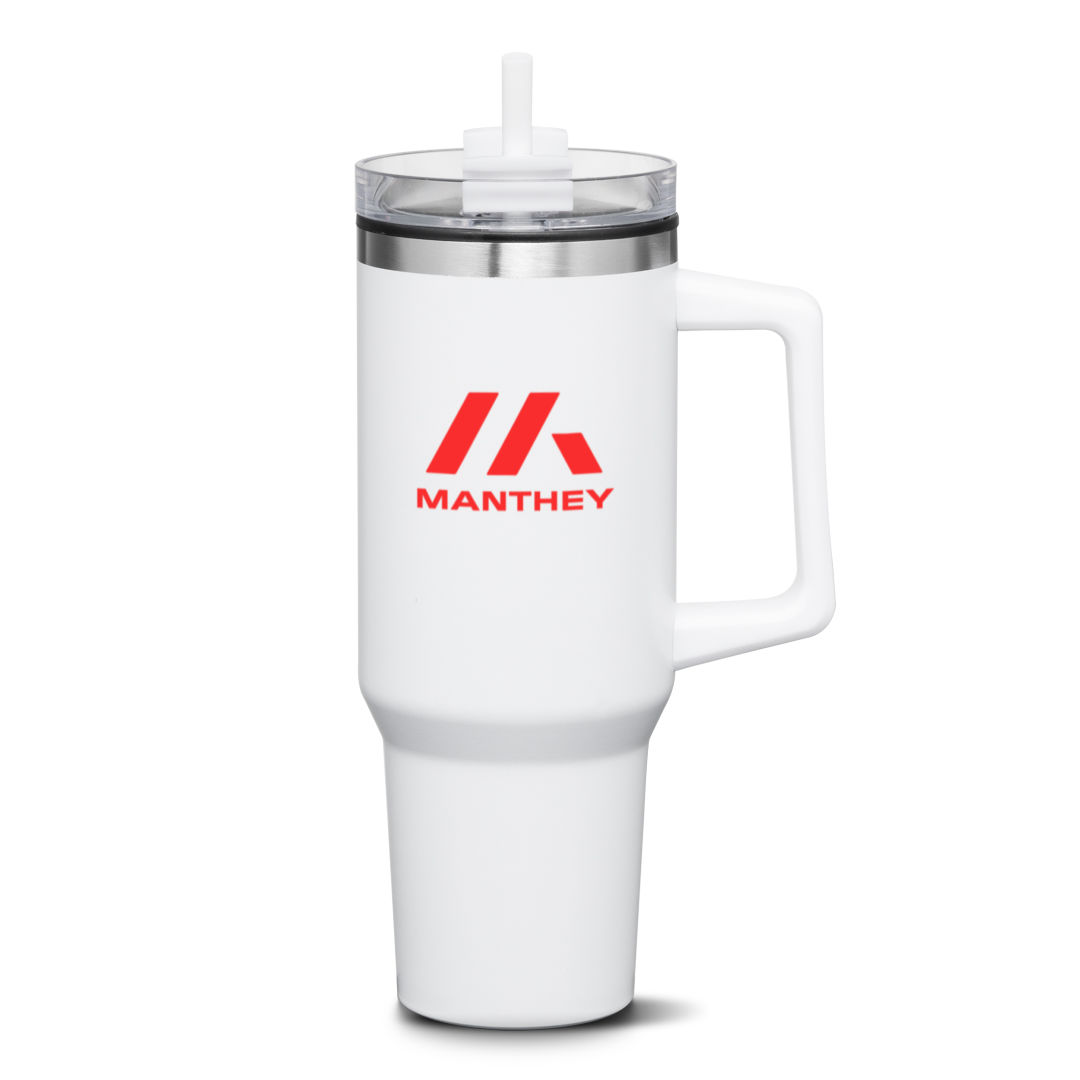 Benidorm Handle Travel Mug w/Straw - 40oz 1