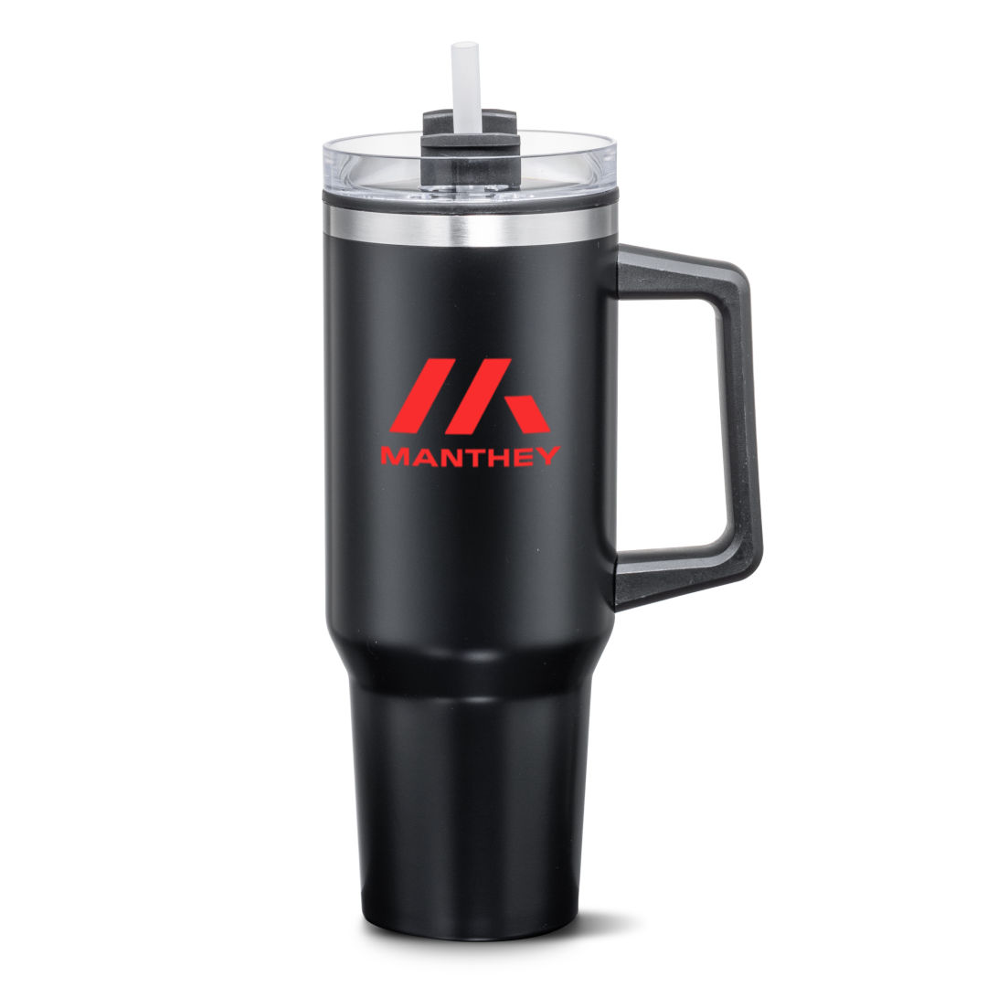 Benidorm Handle Travel Mug w/Straw - 40oz 1