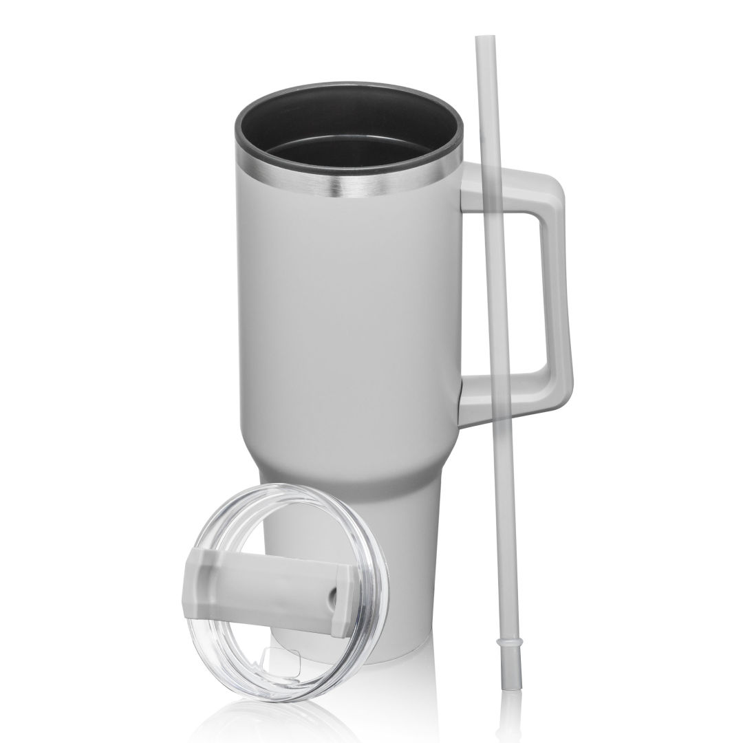 Benidorm Handle Travel Mug w/Straw - 40oz 1