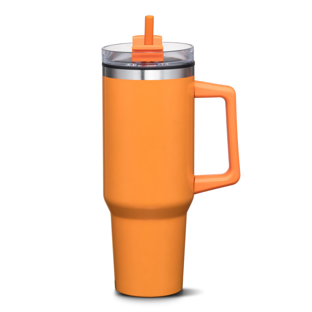 Benidorm Handle Travel Mug w/Straw - 40oz 1