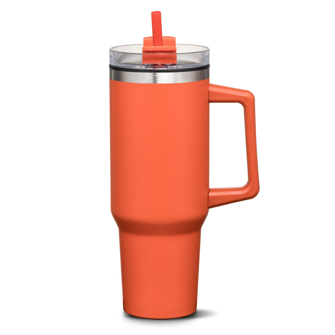 Benidorm Handle Travel Mug w/Straw - 40oz 1