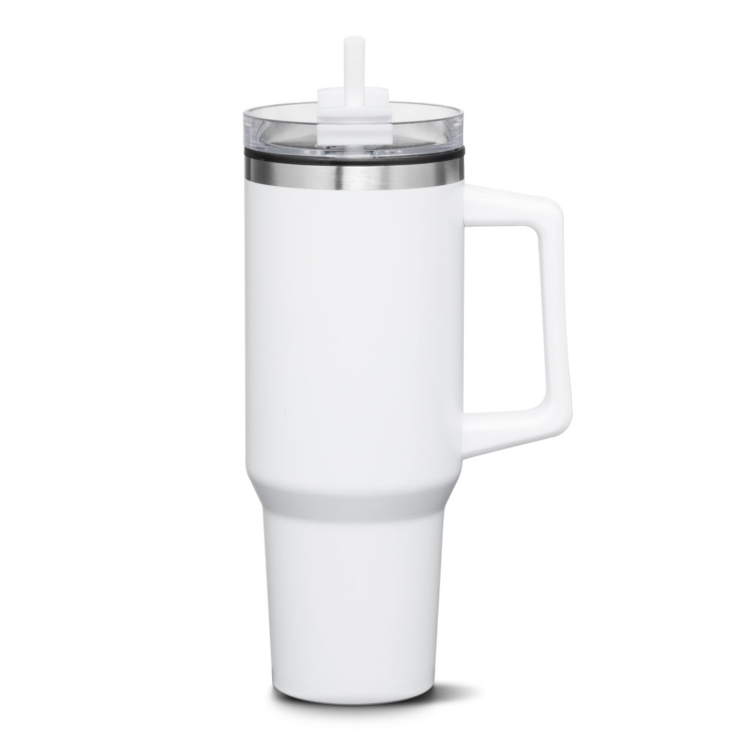 Benidorm Handle Travel Mug w/Straw - 40oz 1