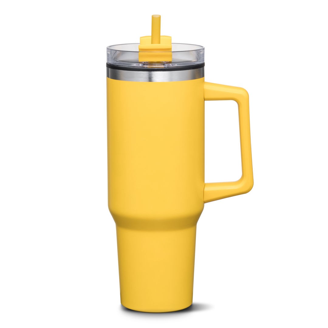 Benidorm Handle Travel Mug w/Straw - 40oz 1