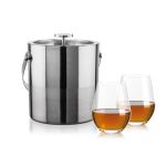 Catania Ice Bucket & Graydon On-the-Rocks Set - Set of 3 (Blank) Catania Ice Bucket & Graydon On-the-Rocks Set - Set of 3 (Blank)