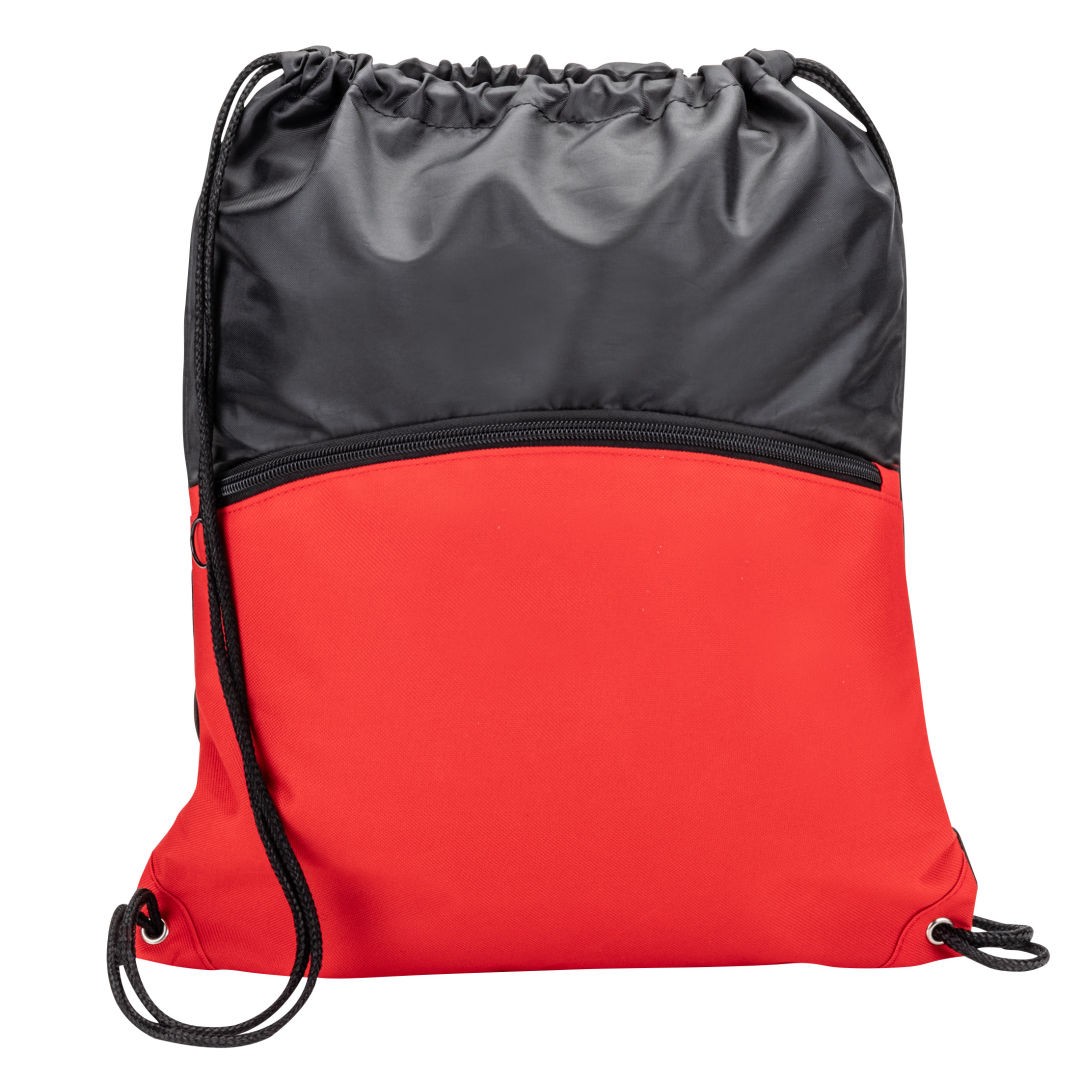 Jadis Drawstring Bag w/ Zipper Pocket 1