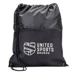 Jadis Drawstring Bag w/ Zipper Pocket 1 Jadis Drawstring Bag w/ Zipper Pocket 1