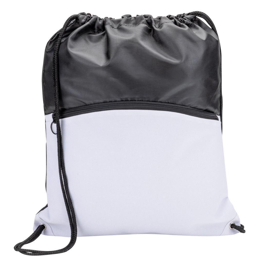 Jadis Drawstring Bag w/ Zipper Pocket 1