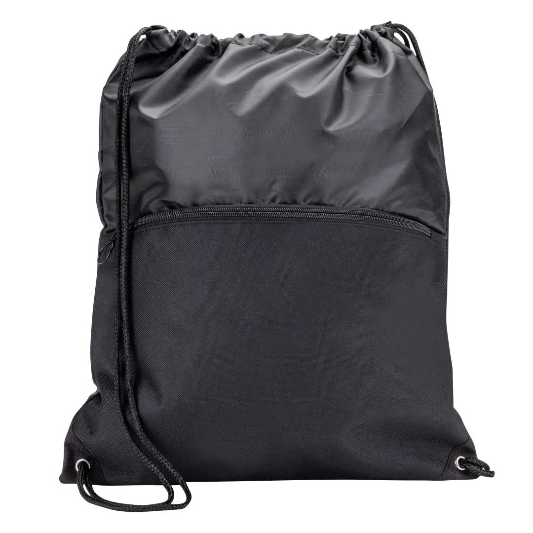 Jadis Drawstring Bag w/ Zipper Pocket 1