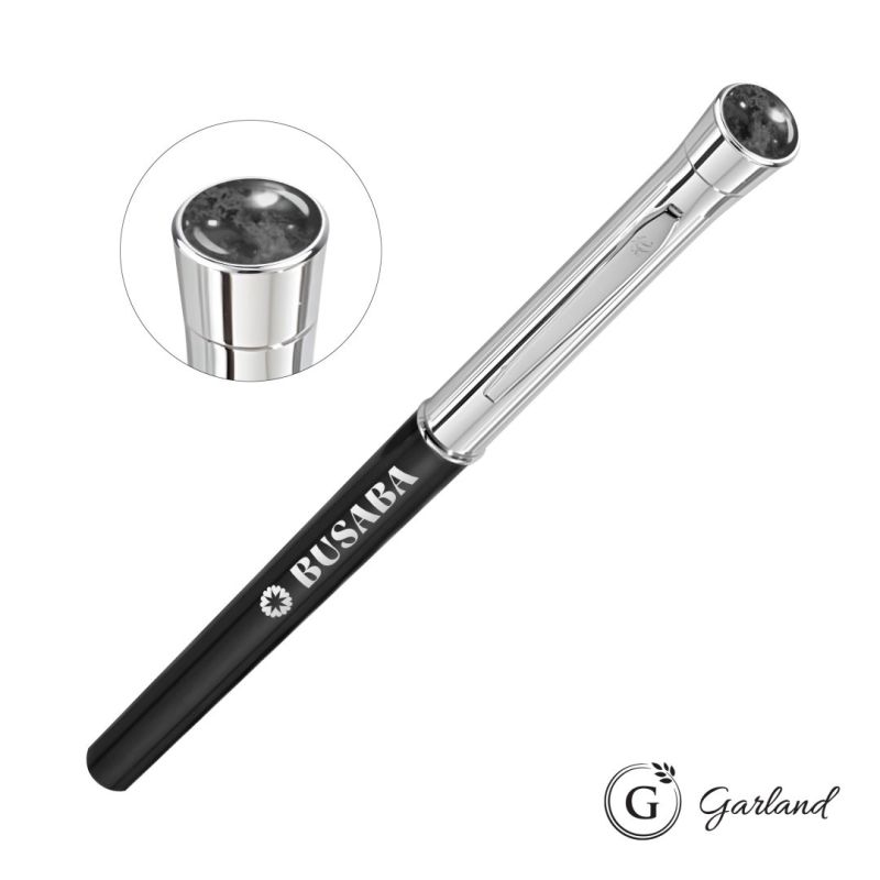 Garland® Monogram Aura Rollerball Pen - Chrome 1 Garland® Monogram Aura Rollerball Pen - Chrome 1