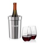 Milano Wine Cooler & Laurent Stemless Wine Set 1 Milano Wine Cooler & Laurent Stemless Wine Set 1