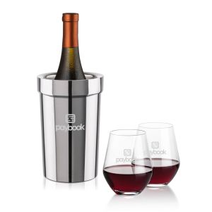 Milano Wine Cooler & Reina Stemless Wine Set 1 Milano Wine Cooler & Reina Stemless Wine Set 1