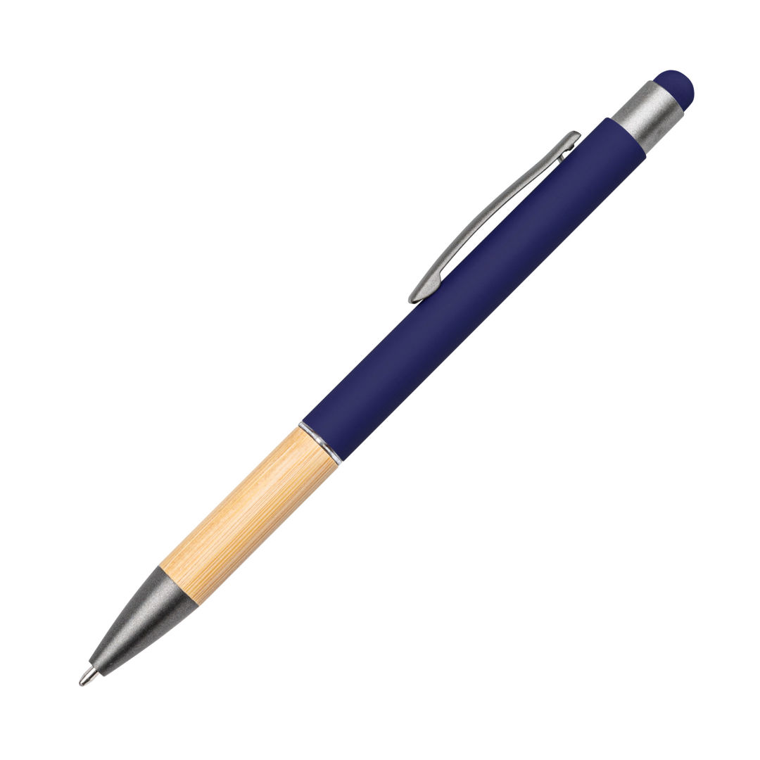 Assia Metal Pen w/Bamboo Grip & Black Refill 1