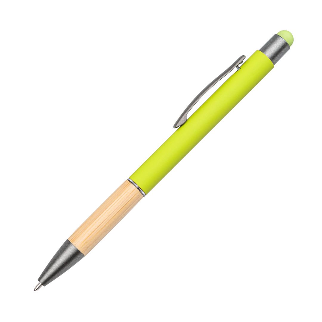 Assia Metal Pen w/Bamboo Grip & Black Refill 1