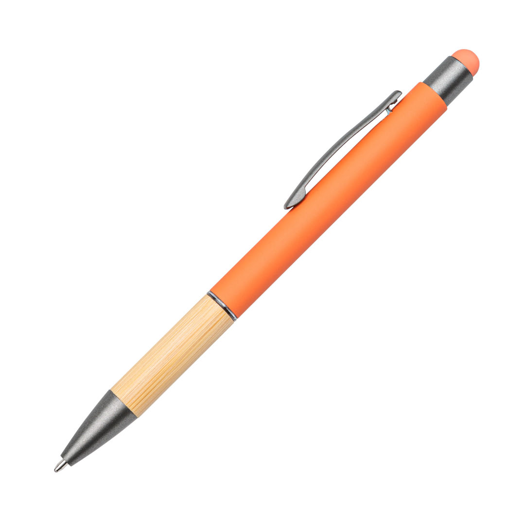 Assia Metal Pen w/Bamboo Grip & Black Refill 1