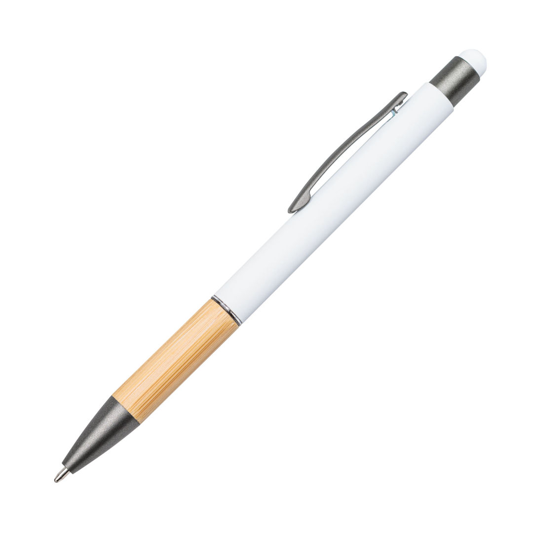 Assia Metal Pen w/Bamboo Grip & Black Refill 1