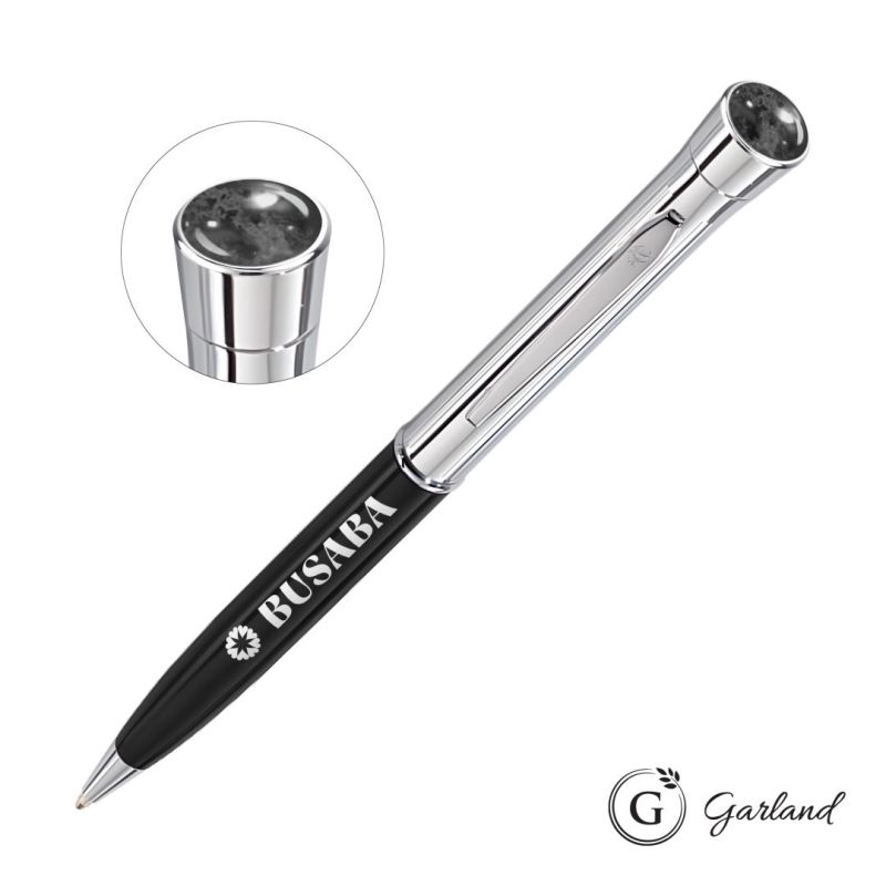 Garland® Monogram Aura Twist Ballpoint Pen - Chrome 1 Garland® Monogram Aura Twist Ballpoint Pen - Chrome 1