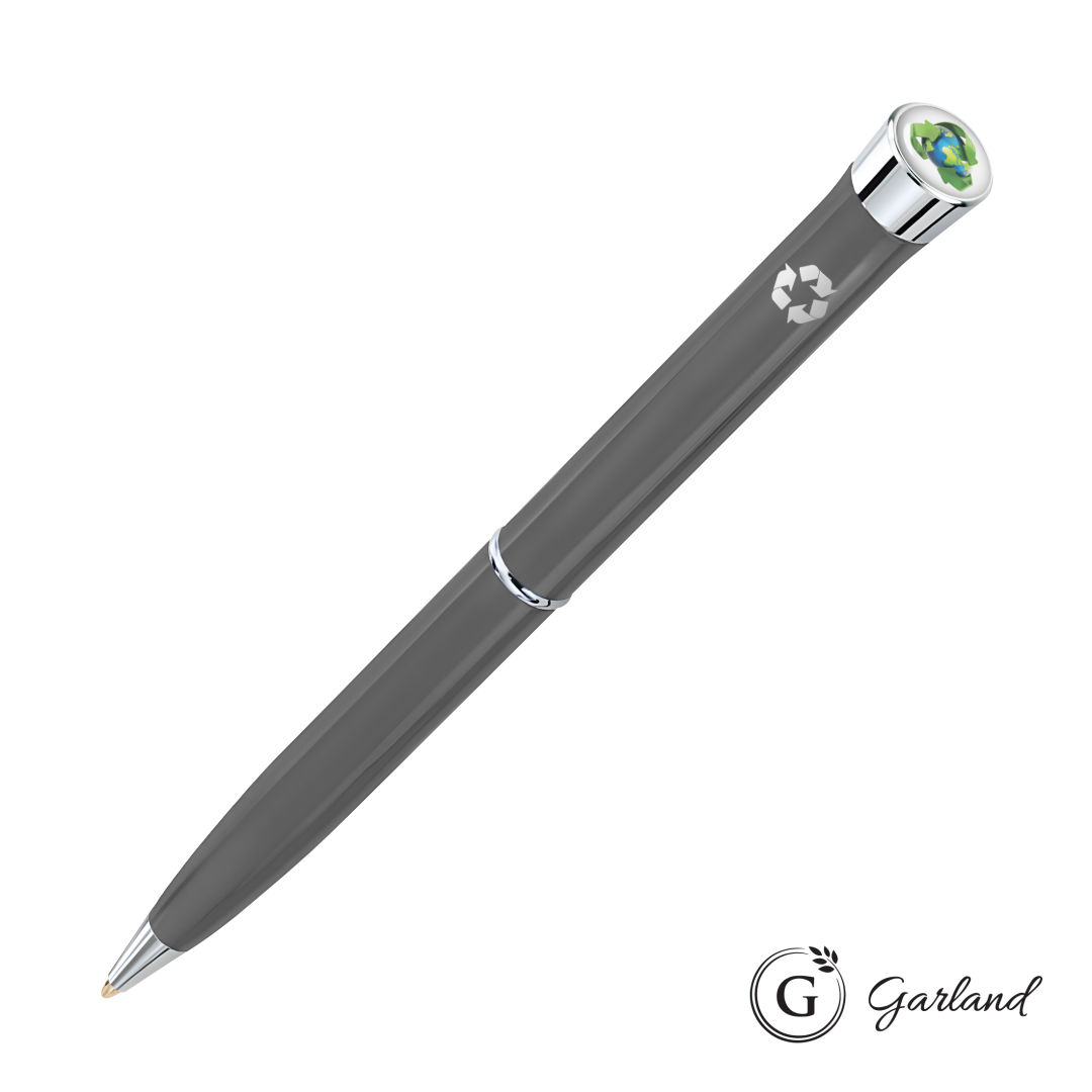 Garland® Recycled Custom Ballpoint Twist Pen - Chrome Accent 1