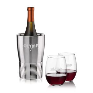 Genoa Wine Cooler & Stanford Stemless Wine Set 1 Genoa Wine Cooler & Stanford Stemless Wine Set 1