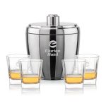 Pescara Ice Bucket & Arcadia On-the-Rocks Set - Set of 5 Pescara Ice Bucket & Arcadia On-the-Rocks Set - Set of 5