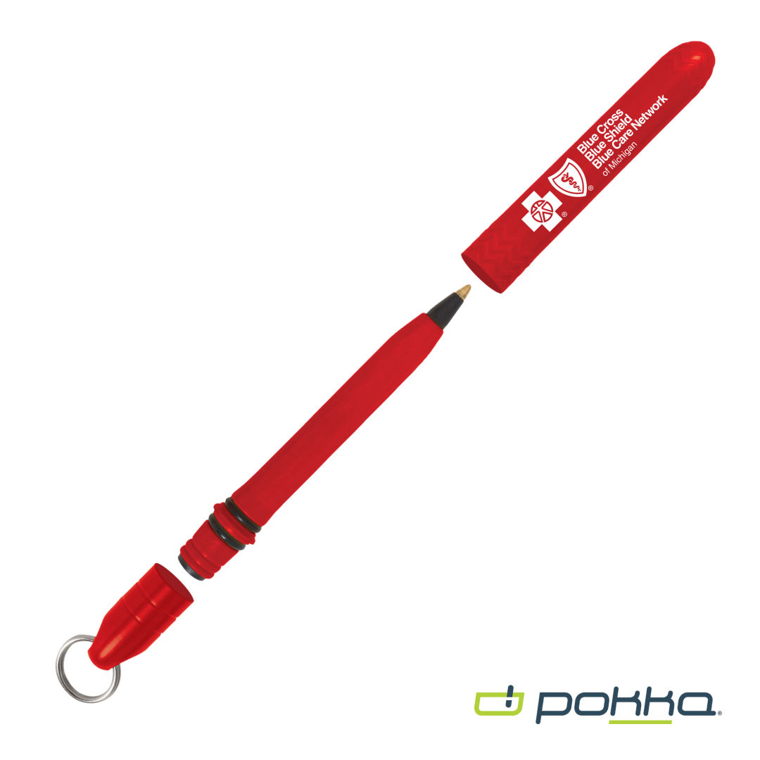 Pokka® Pocket Pen w/Dock & Chrome Keyring 1