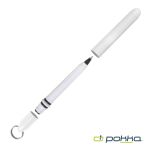 Pokka® Pocket Pen w/Dock & Chrome Keyring - White (Blank) Pokka® Pocket Pen w/Dock & Chrome Keyring - White (Blank)