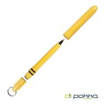 Pokka® Pocket Pen w/Dock & Chrome Keyring - Yellow (Blank) Pokka® Pocket Pen w/Dock & Chrome Keyring - Yellow (Blank)