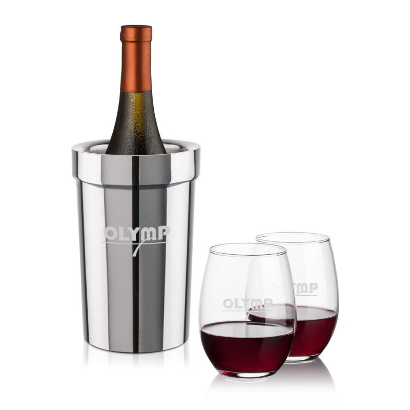 Milano Wine Cooler & Stanford Stemless Wine Set 1 Milano Wine Cooler & Stanford Stemless Wine Set 1