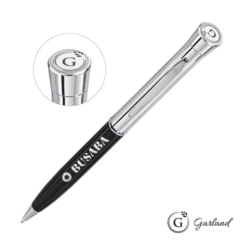 Garland® Monogram Twist Ballpoint Pen - Chrome 1 Garland® Monogram Twist Ballpoint Pen - Chrome 1