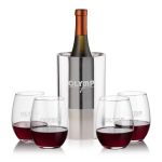 Catania Wine Cooler & Stanford Stemless Wine Set - Set of 5 Catania Wine Cooler & Stanford Stemless Wine Set - Set of 5