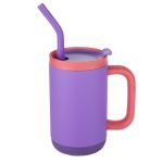 Abelia SS Sip & Twist Lid Mug w/Straw - 16oz - Purple / 16 oz (Blank) Abelia SS Sip & Twist Lid Mug w/Straw - 16oz - Purple / 16 oz (Blank)