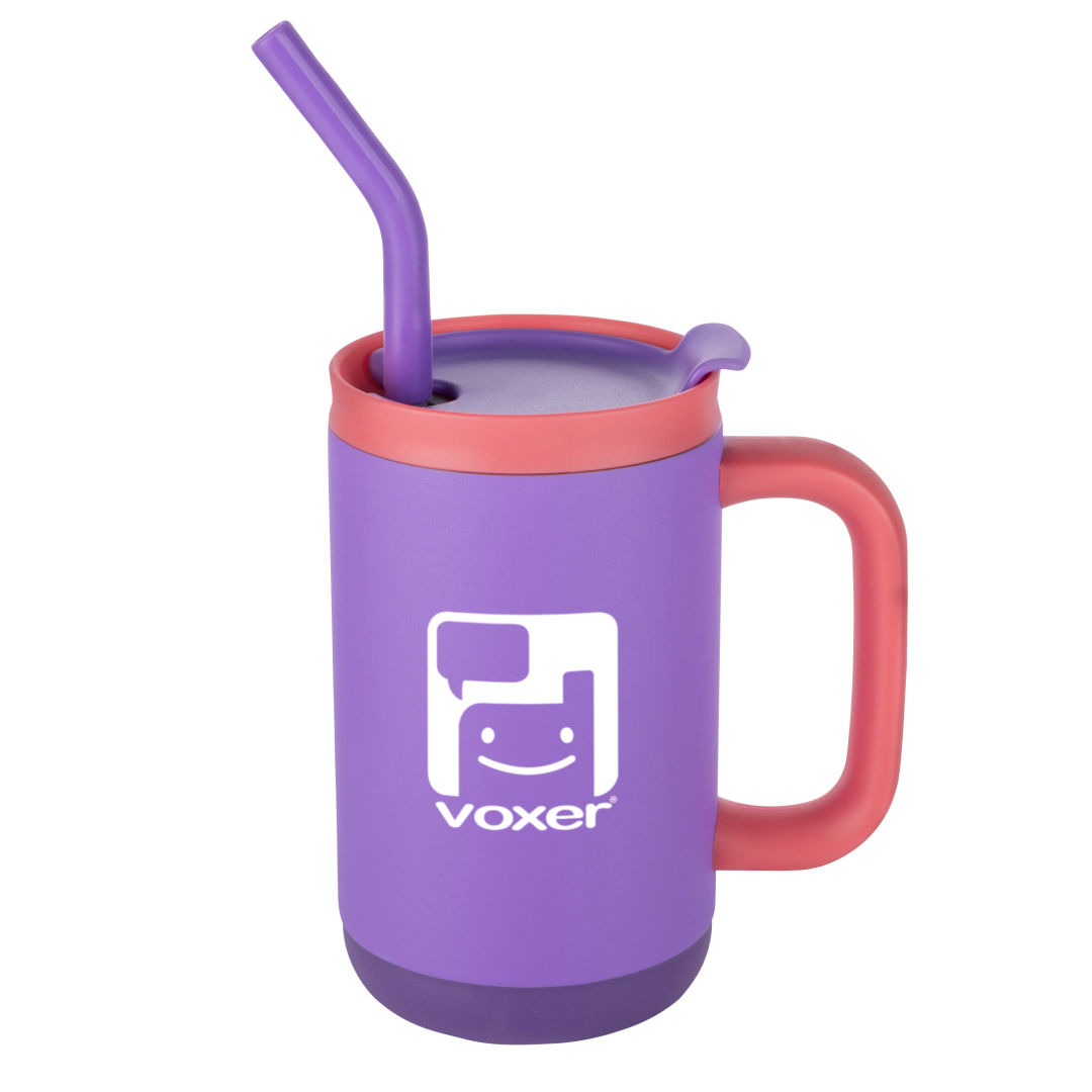 Abelia SS Sip & Twist Lid Mug w/Straw - 16oz 1