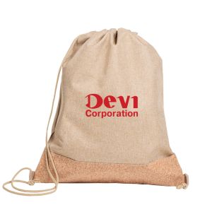 County Drawstring Bag with Cork Bottom 1 County Drawstring Bag with Cork Bottom 1