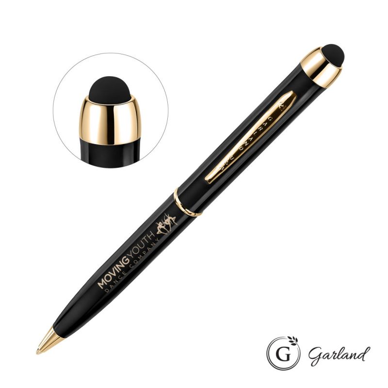 Garland® Stylus High Gloss Ballpoint Twist Pen - Gold Accent 1 Garland® Stylus High Gloss Ballpoint Twist Pen - Gold Accent 1