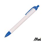 Widebody Pen Vividprint™ Barrel - Matte Colored Accent - White / Blue (Blank) Widebody Pen Vividprint™ Barrel - Matte Colored Accent - White / Blue (Blank)
