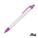 Widebody Pen Vividprint™ Barrel - Matte Colored Accent - White / Purple (Blank) Widebody Pen Vividprint™ Barrel - Matte Colored Accent - White / Purple (Blank)