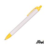 Widebody Pen Vividprint™ Barrel - Matte Colored Accent - White / Yellow (Blank) Widebody Pen Vividprint™ Barrel - Matte Colored Accent - White / Yellow (Blank)