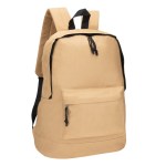 Geopacker Multi-Pocket Zipper Backpack - Khaki (Blank) Geopacker Multi-Pocket Zipper Backpack - Khaki (Blank)
